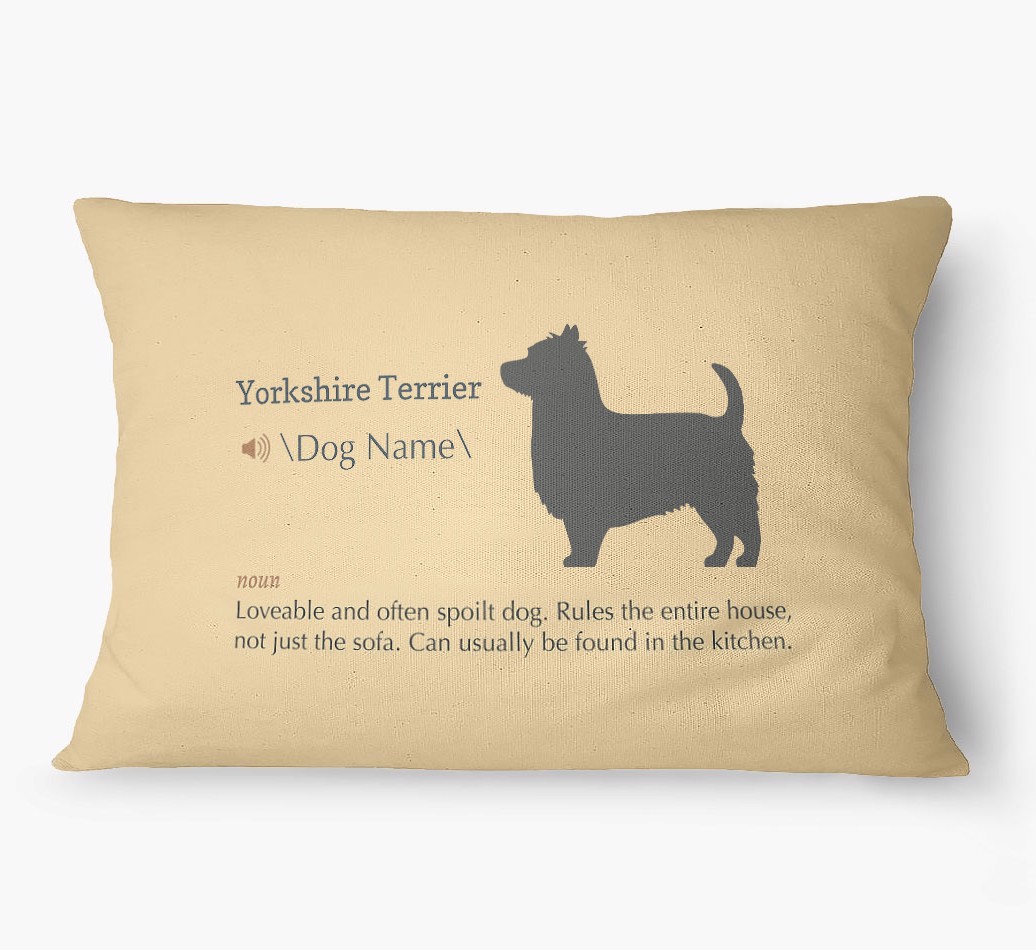 'Definition' - Personalized {breedFullName} Dog Bed