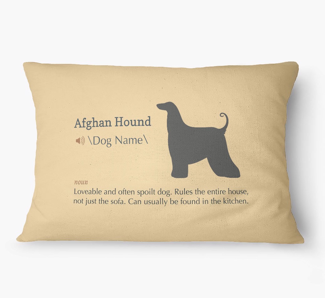'Definition' - Personalized {breedFullName} Dog Bed