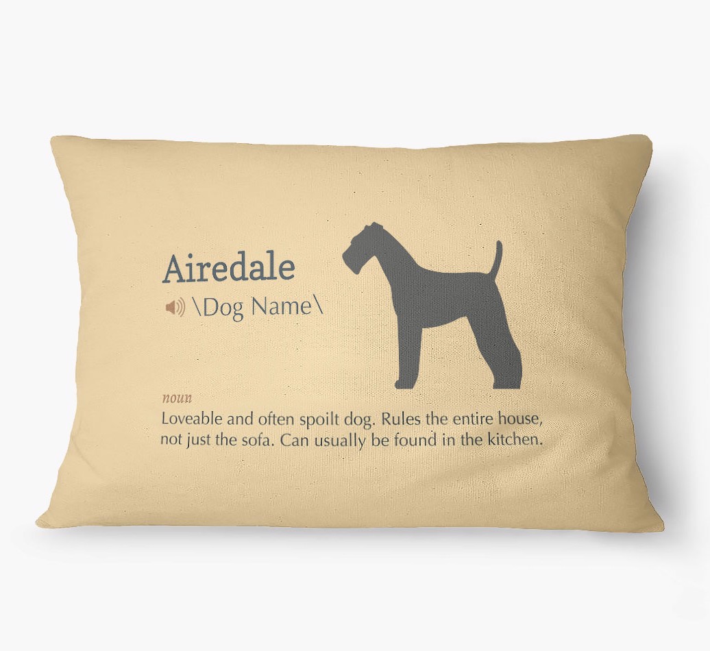 'Definition' - Personalized {breedFullName} Dog Bed
