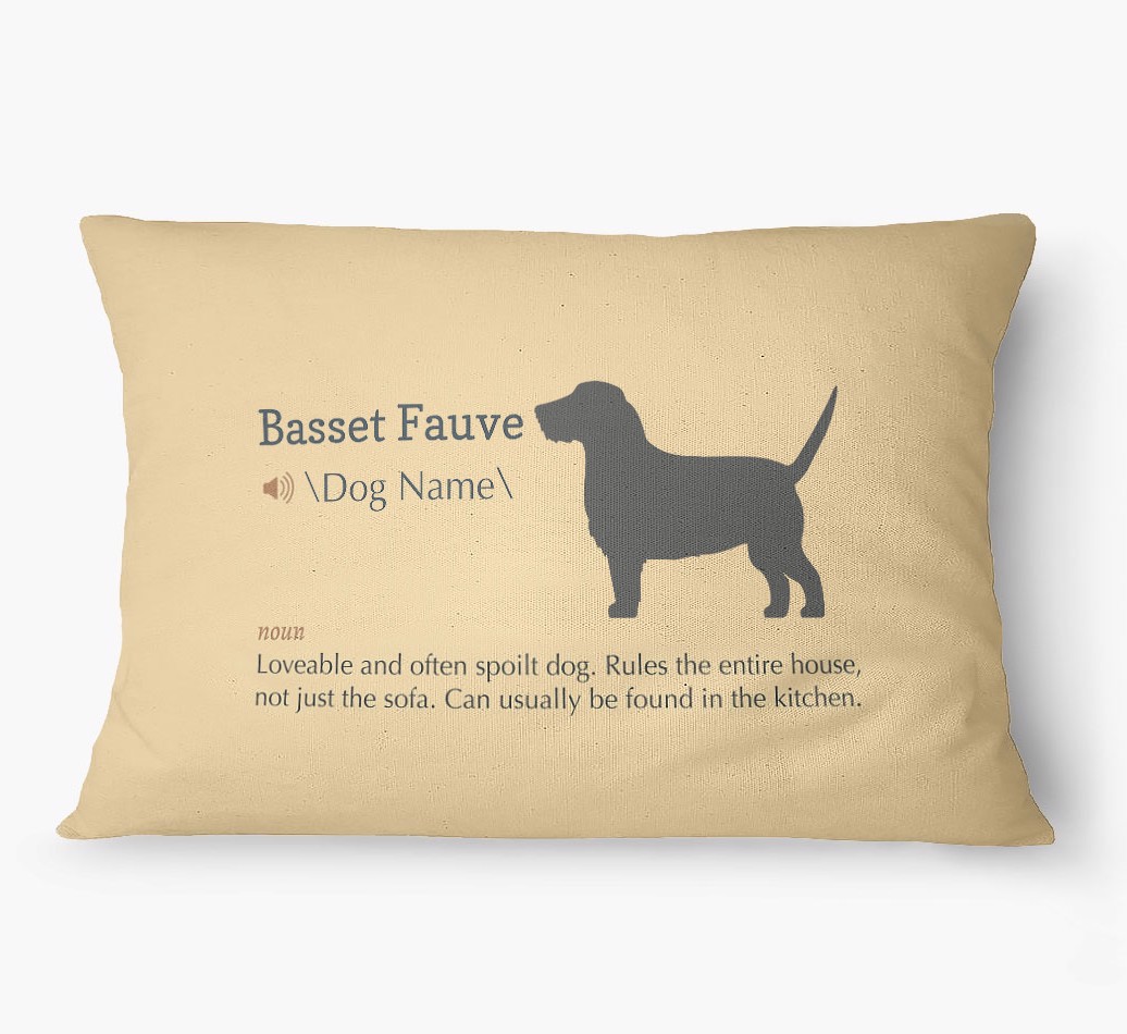 'Definition' - Personalized {breedFullName} Dog Bed