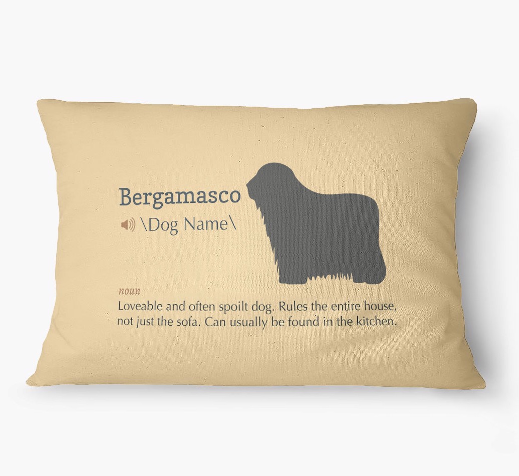 'Definition' - Personalized {breedFullName} Dog Bed