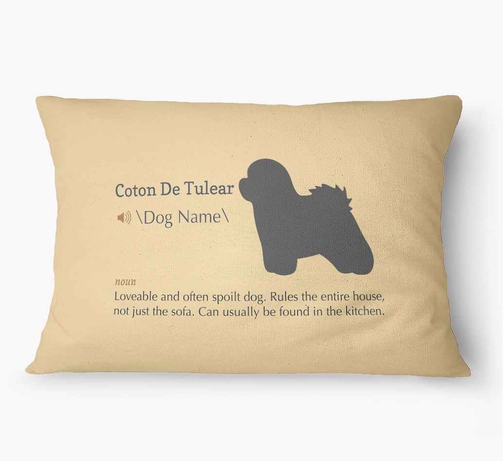 'Definition' - Personalized {breedFullName} Dog Bed