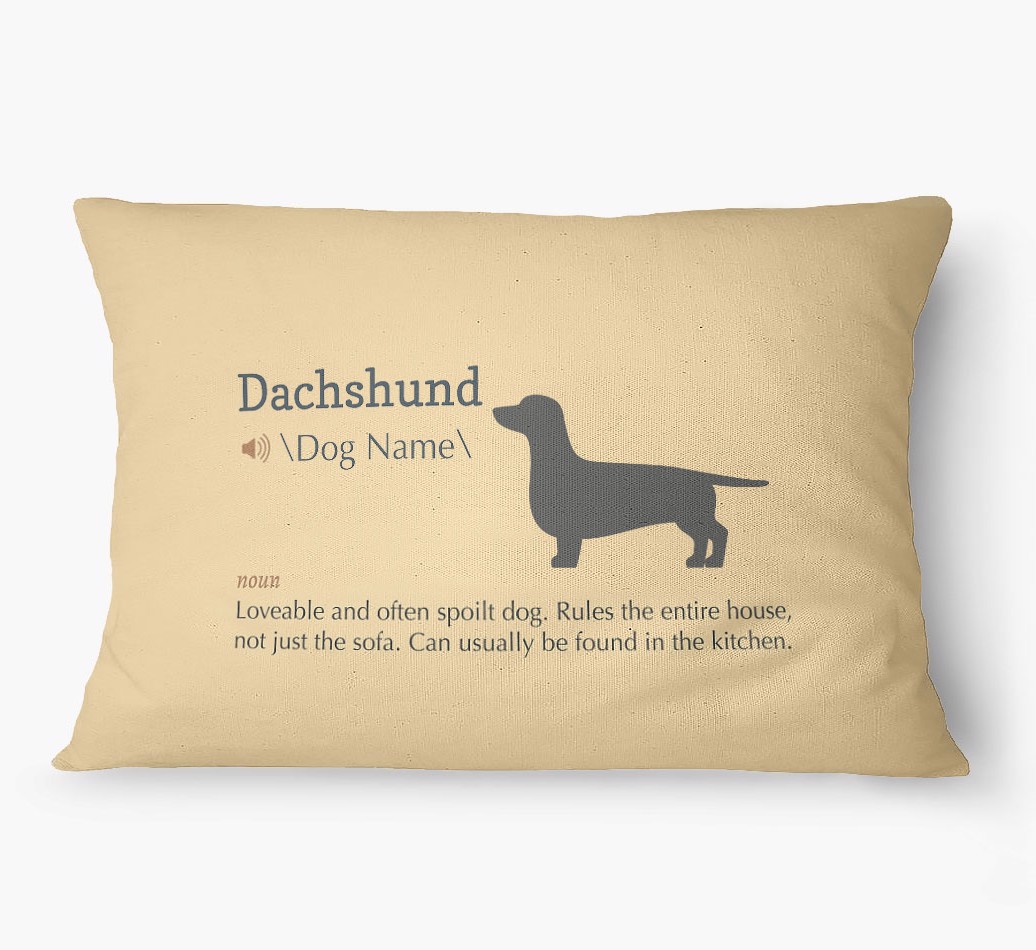 'Definition' - Personalized {breedFullName} Dog Bed
