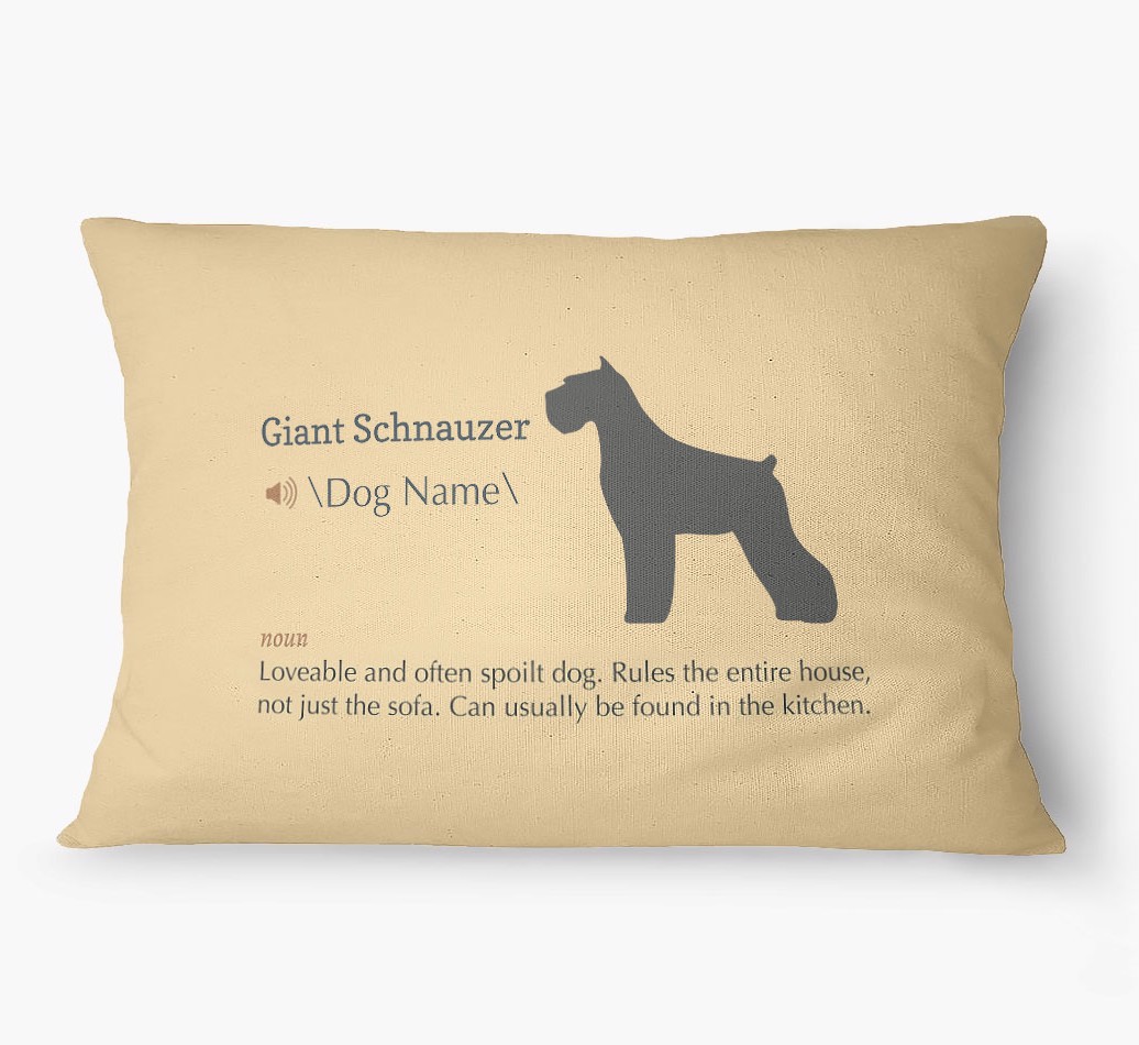 'Definition' - Personalized {breedFullName} Dog Bed