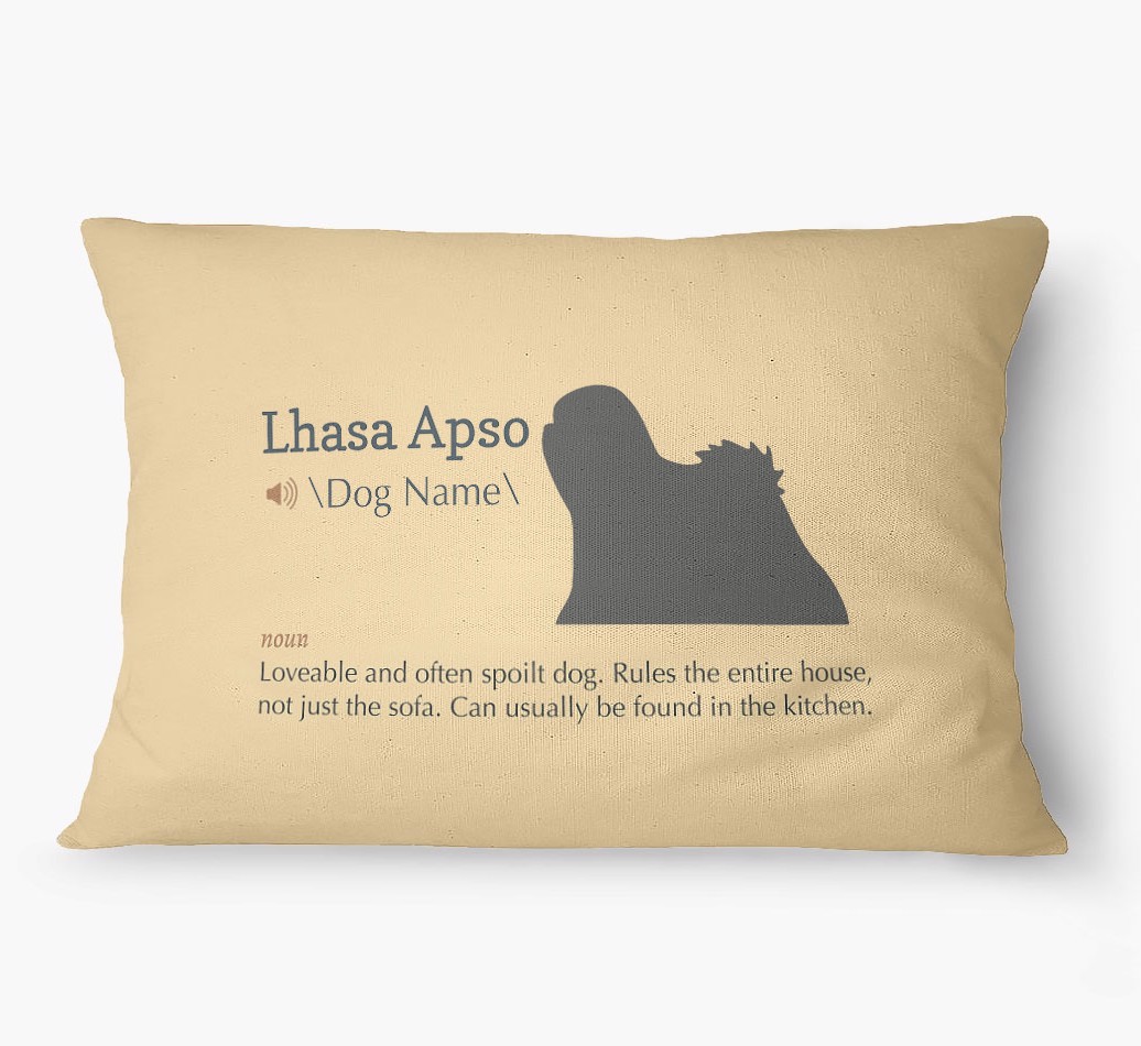 'Definition' - Personalized {breedFullName} Dog Bed