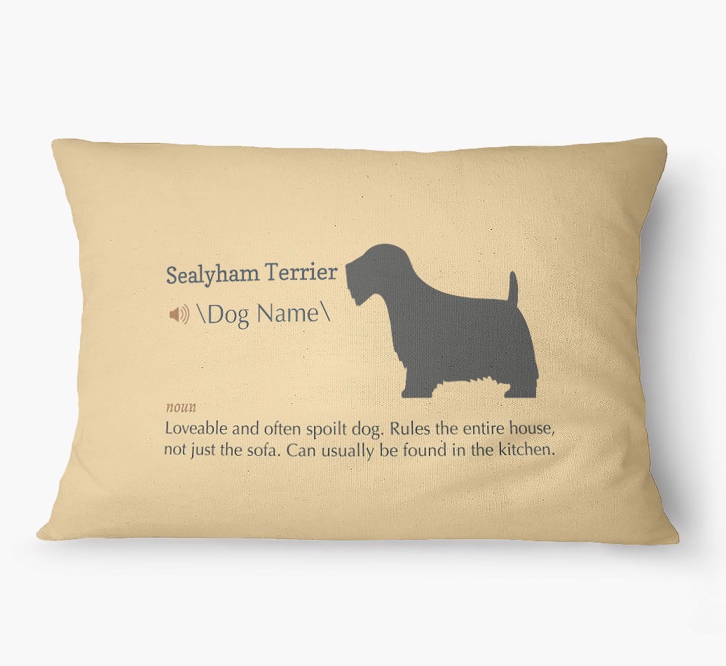 'Definition' - Personalized {breedFullName} Dog Bed