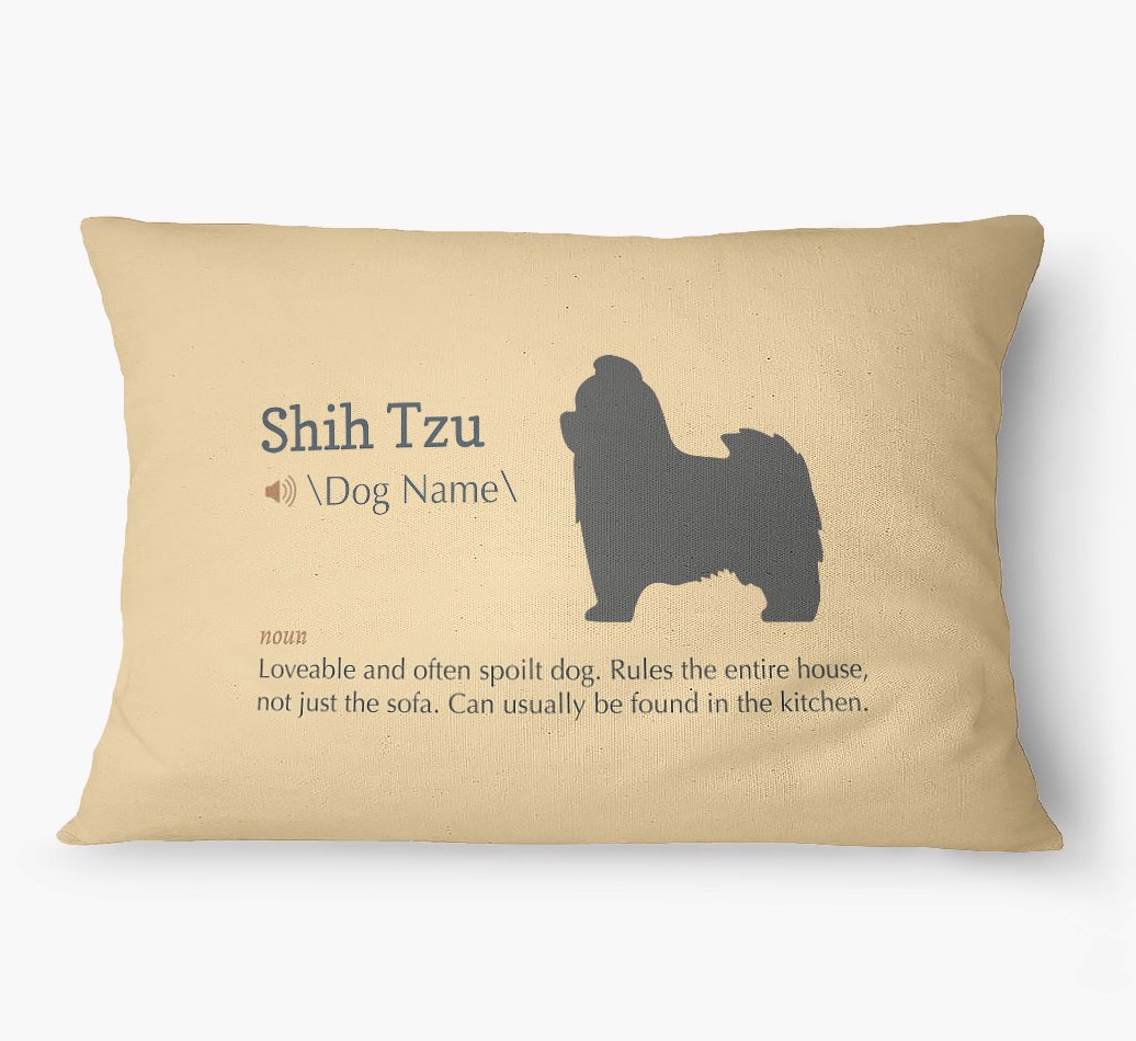 'Definition' - Personalized {breedFullName} Dog Bed