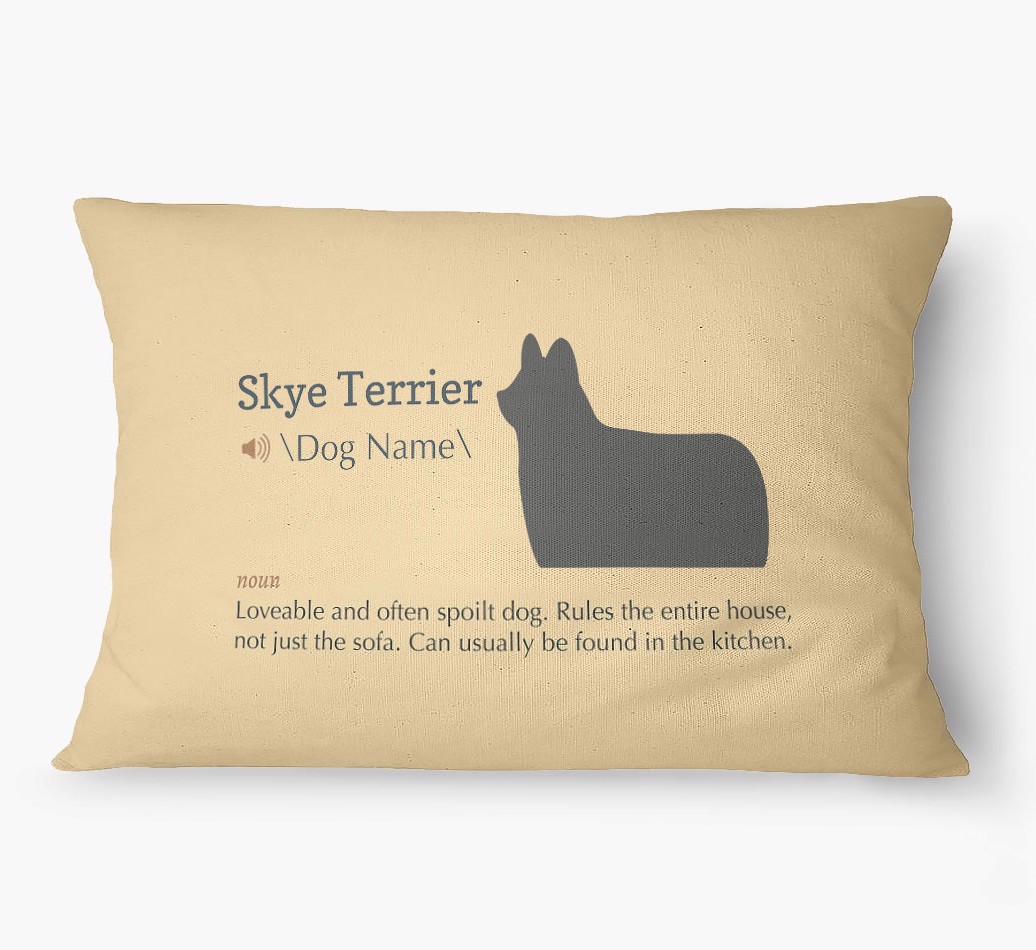 'Definition' - Personalized {breedFullName} Dog Bed