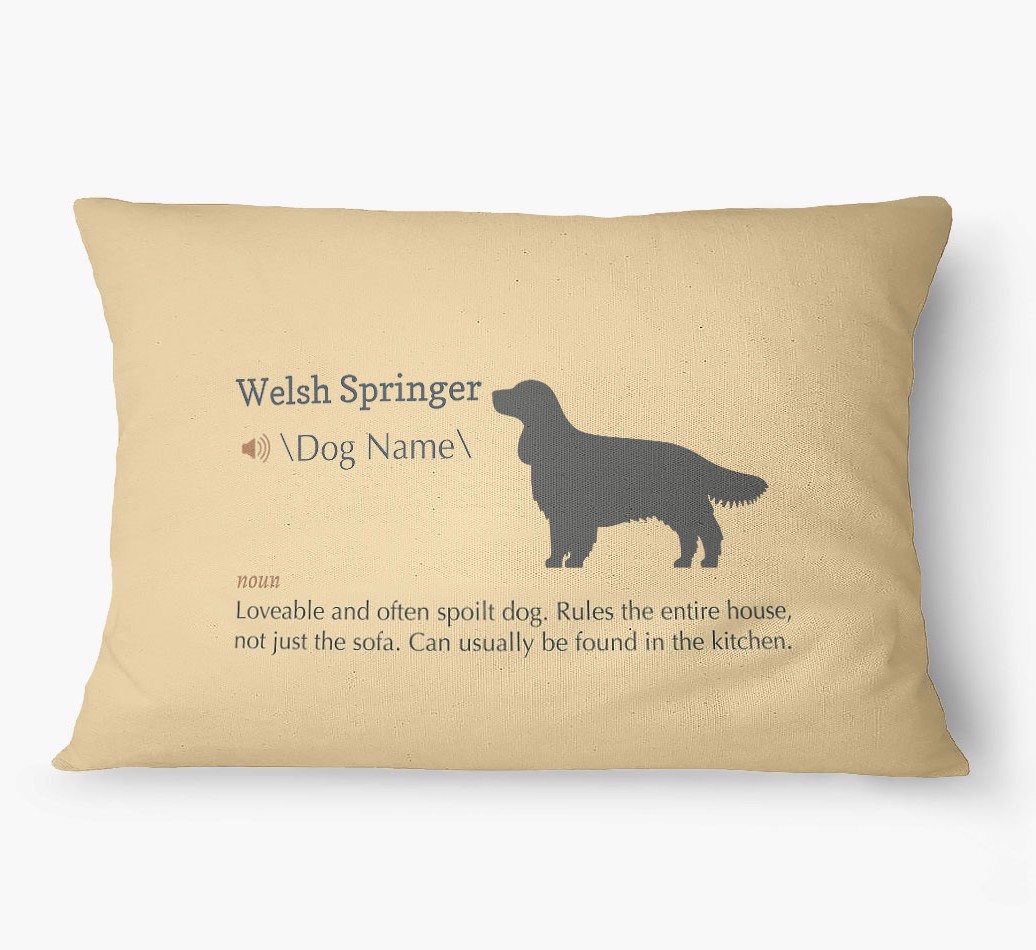 'Definition' - Personalized {breedFullName} Dog Bed