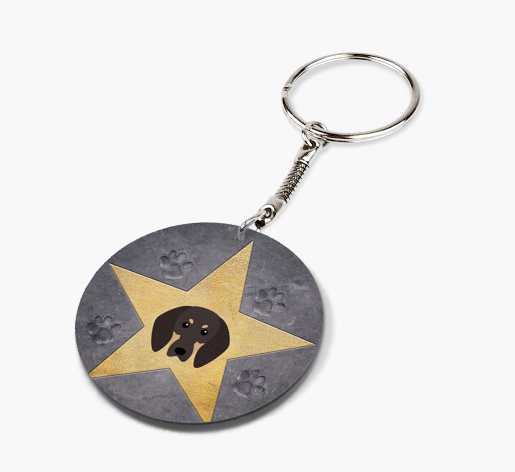 Star Of Fame: Personalised Double-Sided Keyring