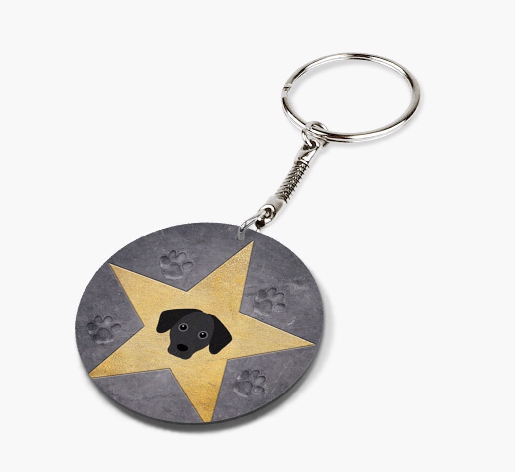 'Star Of Fame' - Personalized Double-Sided keychain