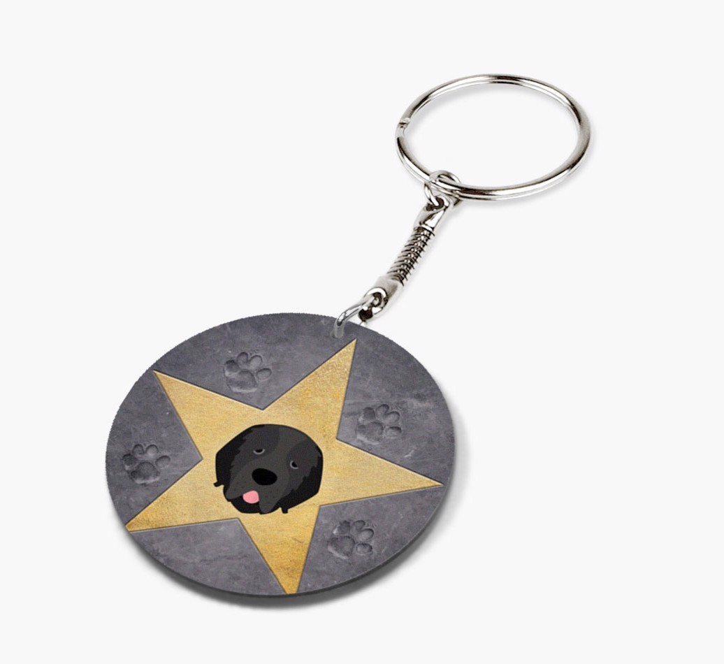 Star Of Fame: Personalised Double-Sided Keyring