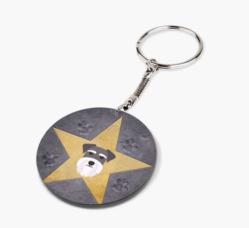 Star Of Fame: Personalised Double-Sided Keyring