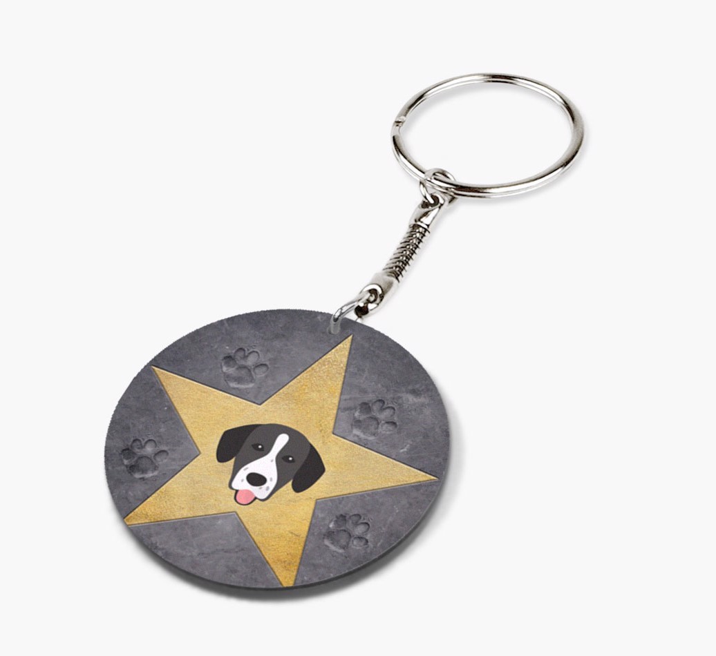 Star Of Fame: Personalised Double-Sided Keyring