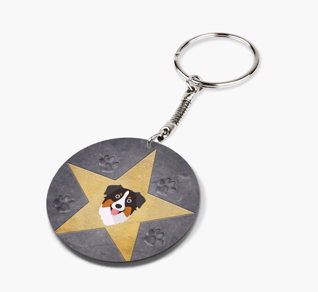 'Star Of Fame' - Personalized Double-Sided keychain