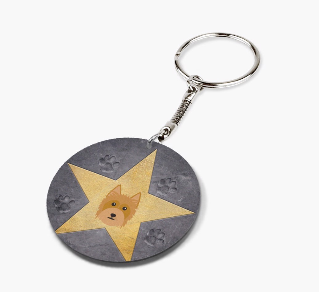 'Star Of Fame' - Personalized Double-Sided keychain