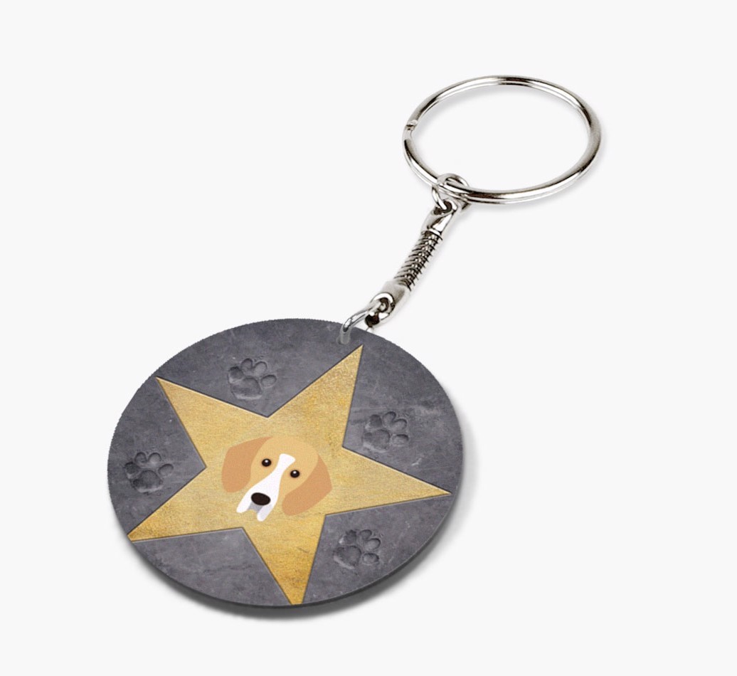 'Star Of Fame' - Personalized Double-Sided keychain