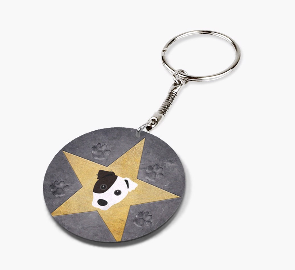 'Star Of Fame' - Personalized Double-Sided keychain