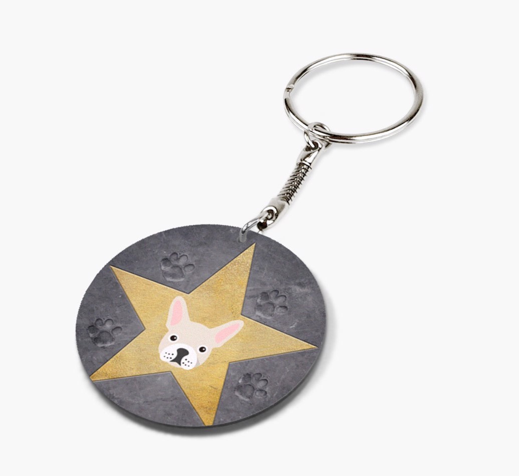 'Star Of Fame' - Personalized Double-Sided keychain
