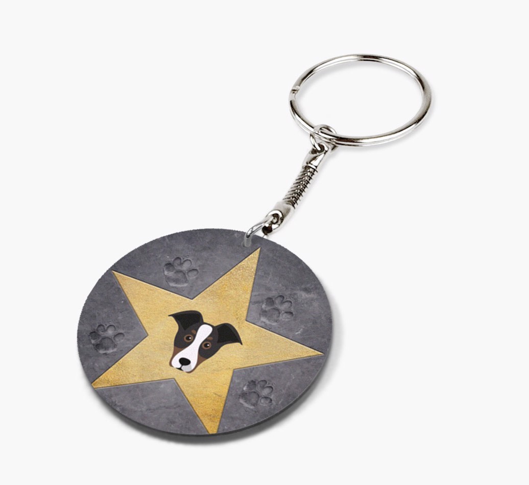 'Star Of Fame' - Personalized Double-Sided keychain