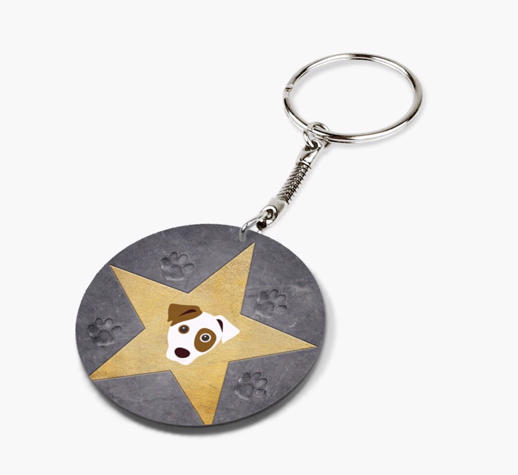 'Star Of Fame' - Personalized Double-Sided keychain