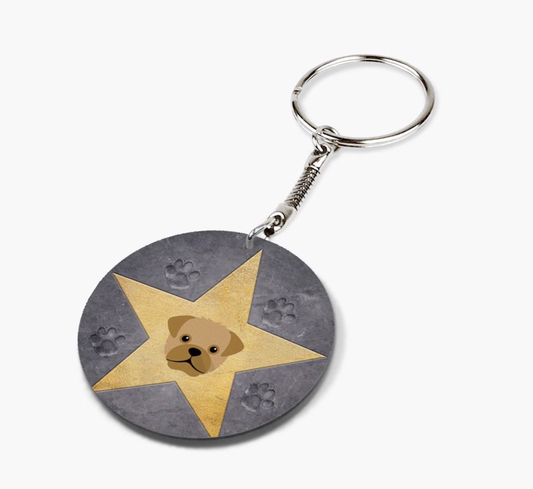 'Star Of Fame' - Personalized Double-Sided keychain