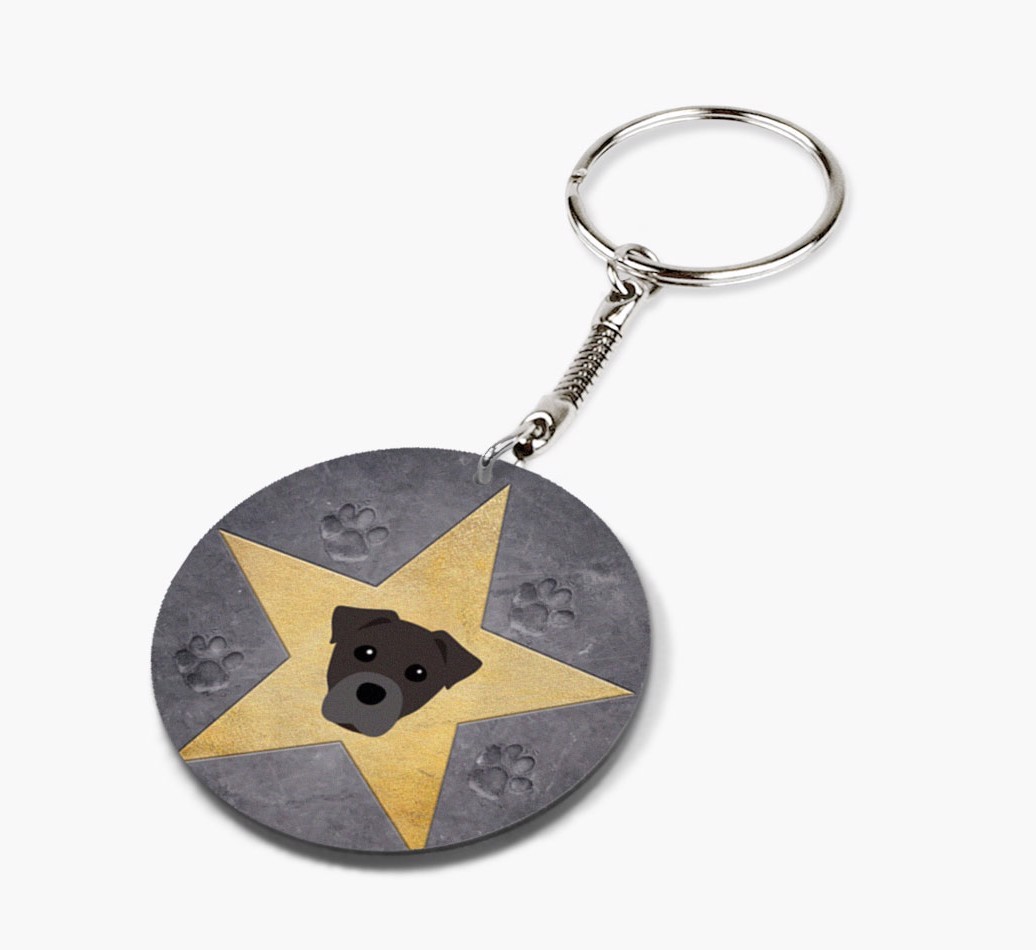 'Star Of Fame' - Personalized Double-Sided keychain