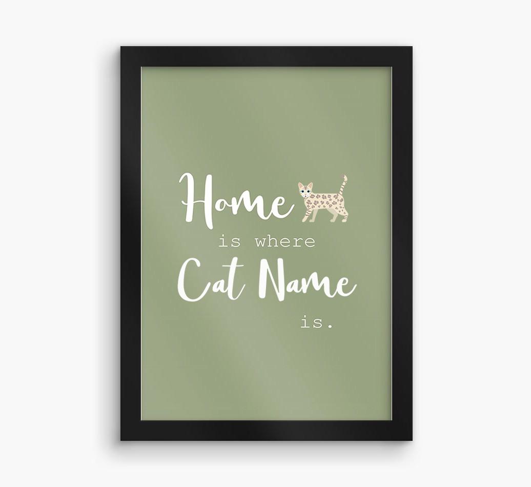 'Home Is Where' Print with {breedFullName} Icon