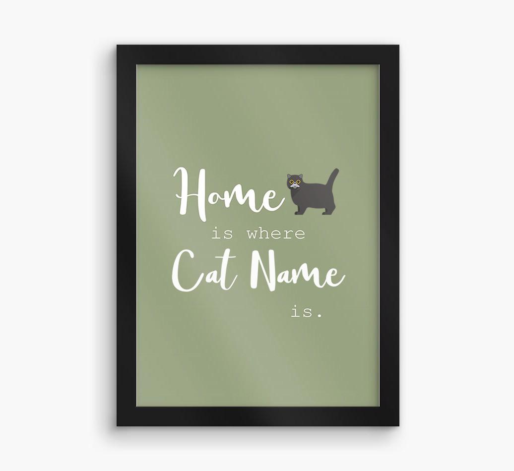 'Home Is Where' Print with {breedFullName} Icon