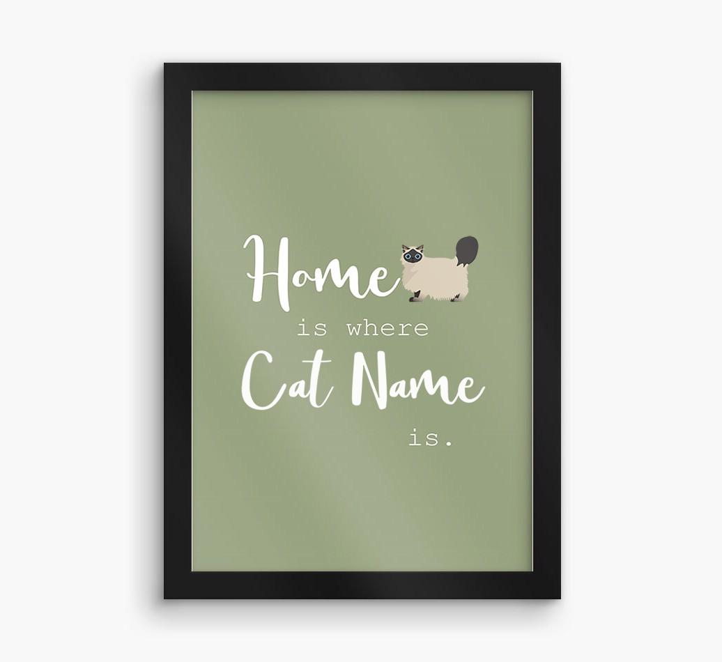 'Home Is Where' Print with {breedFullName} Icon