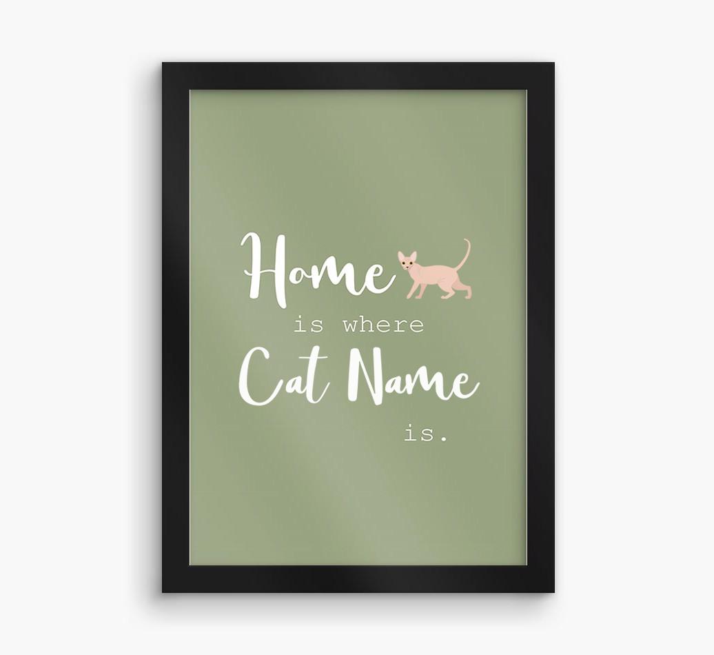 'Home Is Where' Print with {breedFullName} Icon