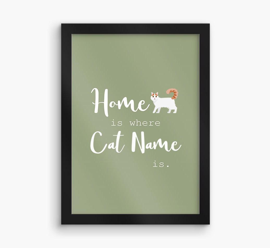 'Home Is Where' Print with {breedFullName} Icon