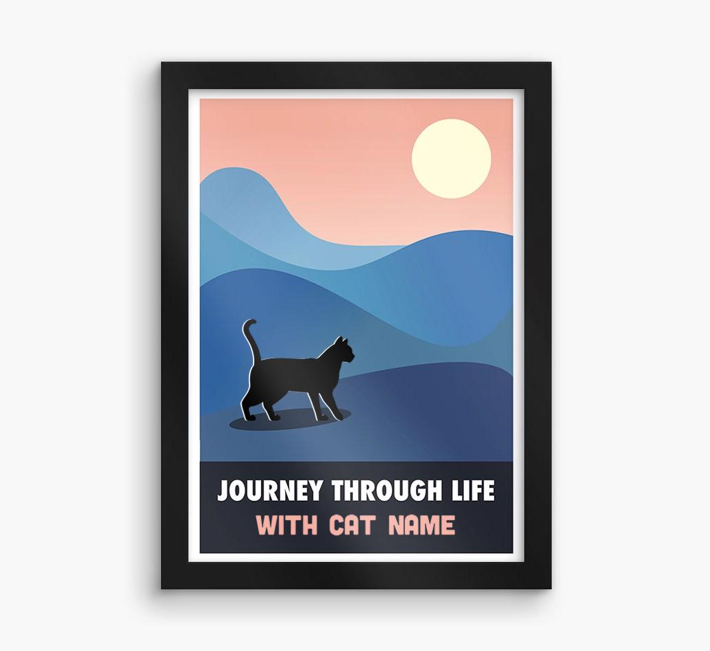 'Journey Through Life With...' - Personalized {breedFullName} Framed Print