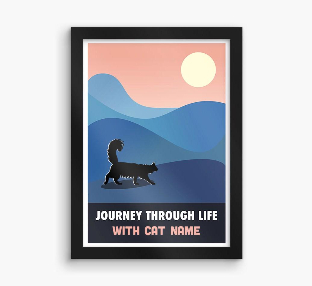 'Journey Through Life With...' - Personalized {breedFullName} Framed Print