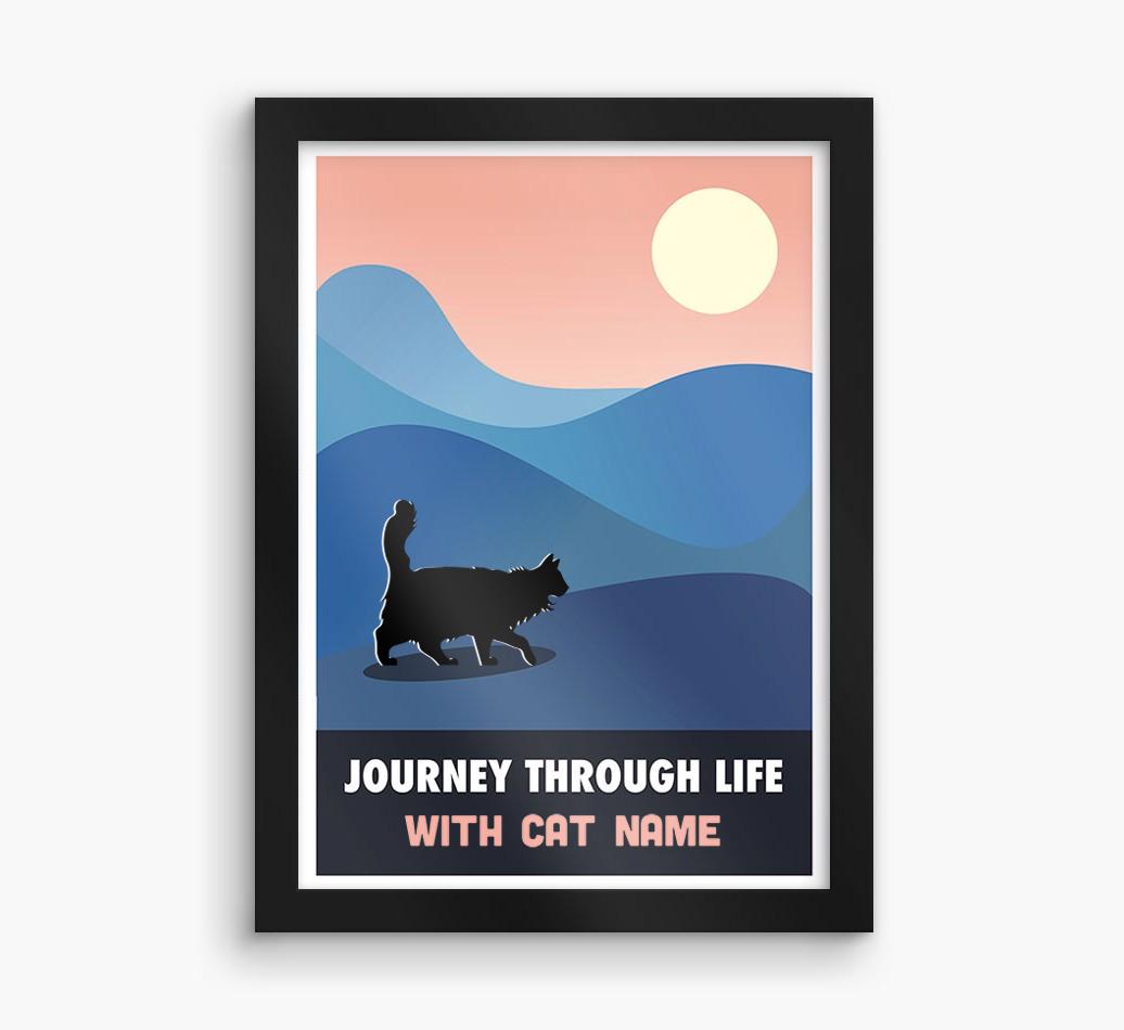 'Journey Through Life With...' - Personalized {breedFullName} Framed Print
