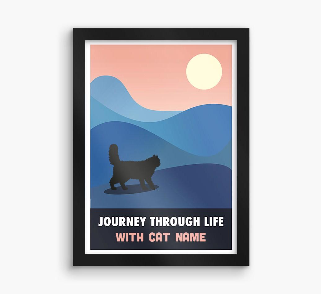'Journey Through Life With...' - Personalized {breedFullName} Framed Print