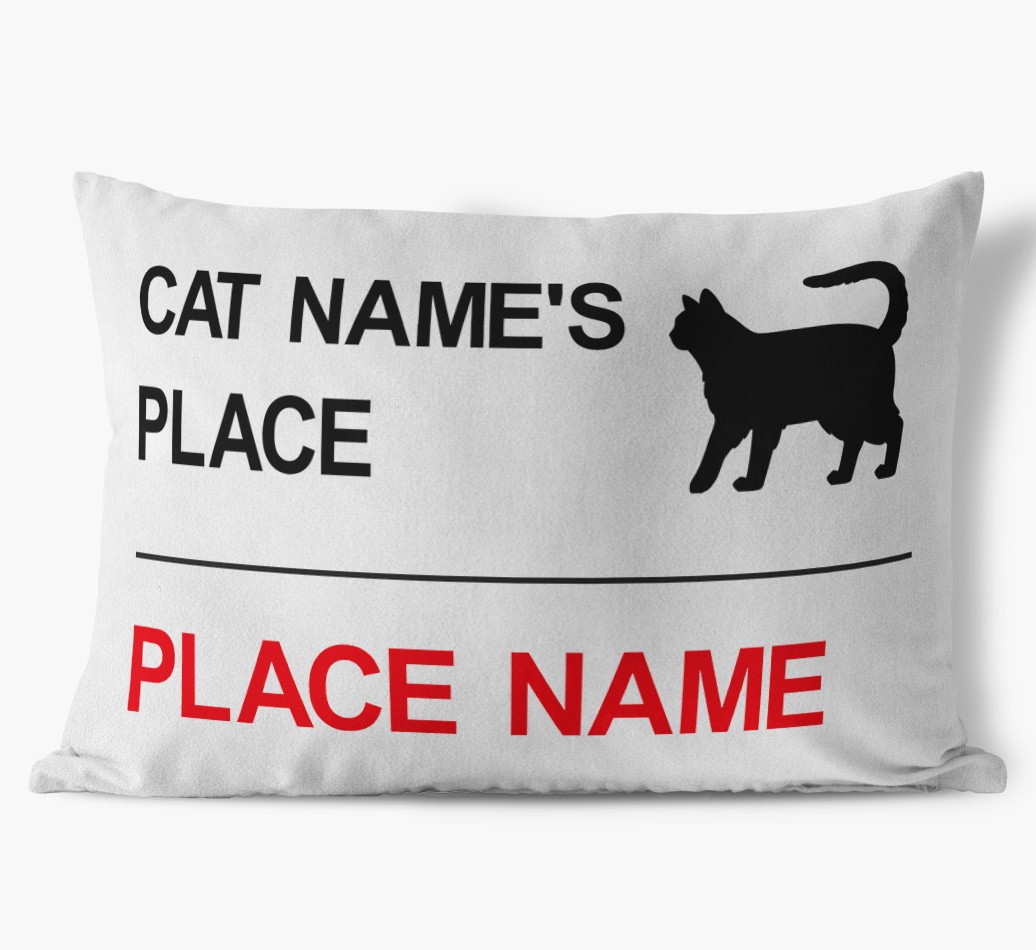 Street Sign: Personalised {breedCommonName} Soft Touch Cushion