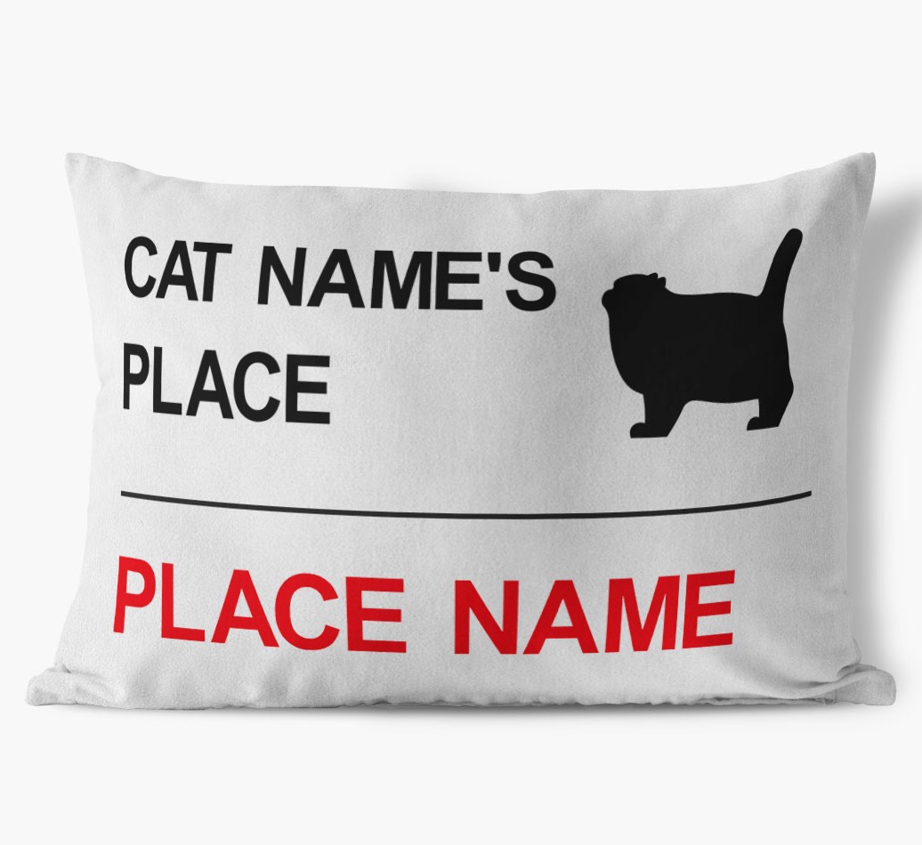 Street Sign: Personalised {breedCommonName} Soft Touch Cushion