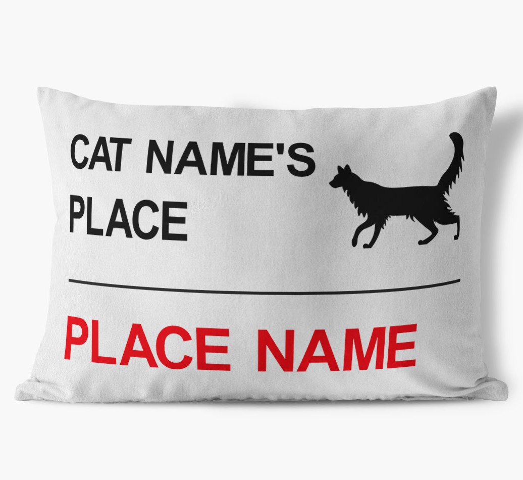 Street Sign: Personalised {breedCommonName} Soft Touch Cushion