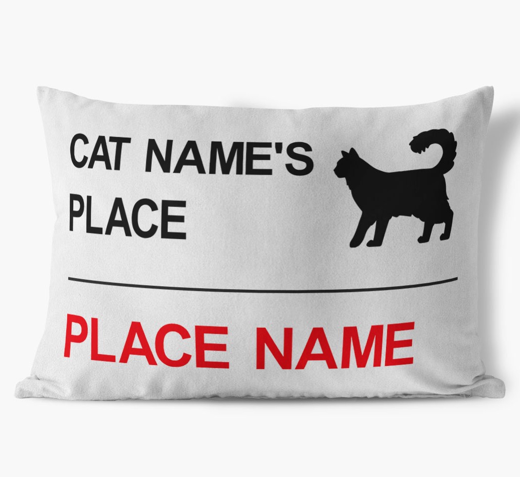 Street Sign: Personalised {breedCommonName} Soft Touch Cushion