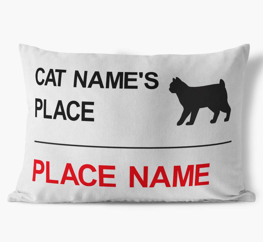 Street Sign: Personalized {breedCommonName} Soft Touch Pillow