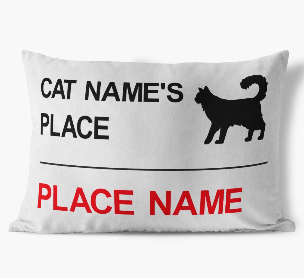 Street Sign: Personalized {breedCommonName} Soft Touch Pillow