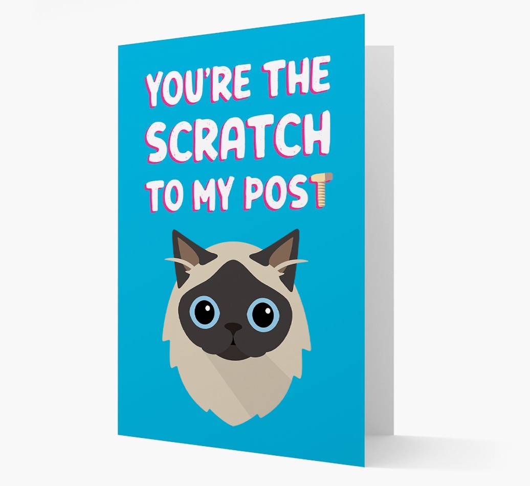 'Scratch To My Post' - Personalised {breedCommonName} Card