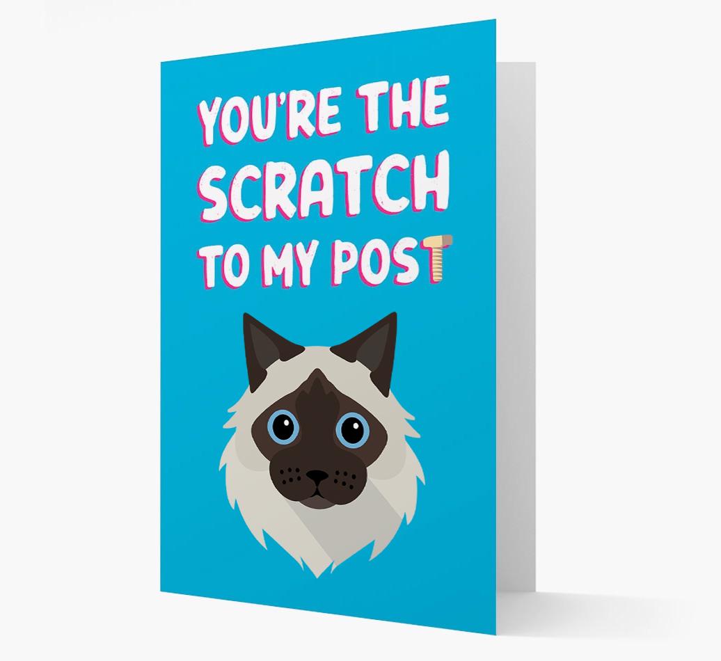 'Scratch To My Post' - Personalized {breedCommonName} Card