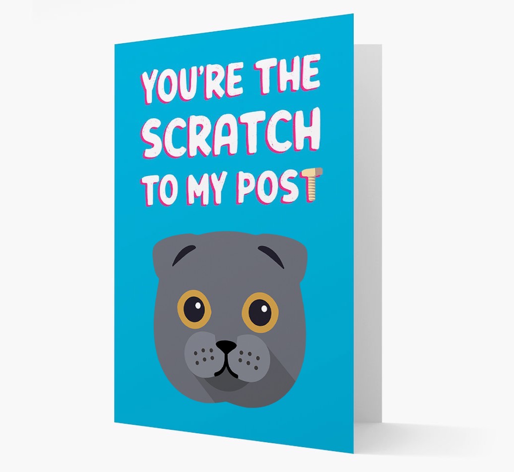'Scratch To My Post' - Personalised {breedCommonName} Card