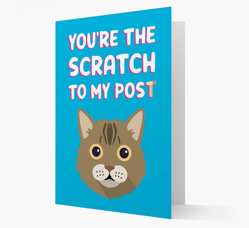 'Scratch To My Post' - Personalised {breedCommonName} Card