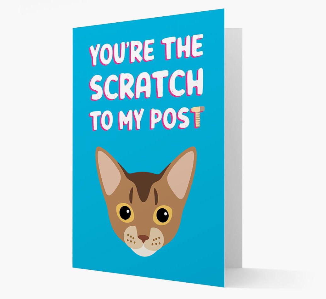 'Scratch To My Post' - Personalized {breedCommonName} Card