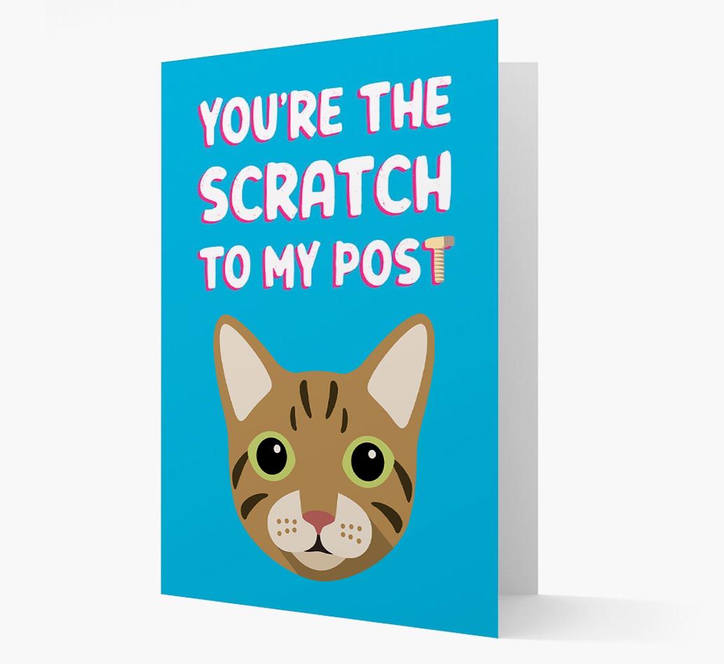 'Scratch To My Post' - Personalized {breedCommonName} Card