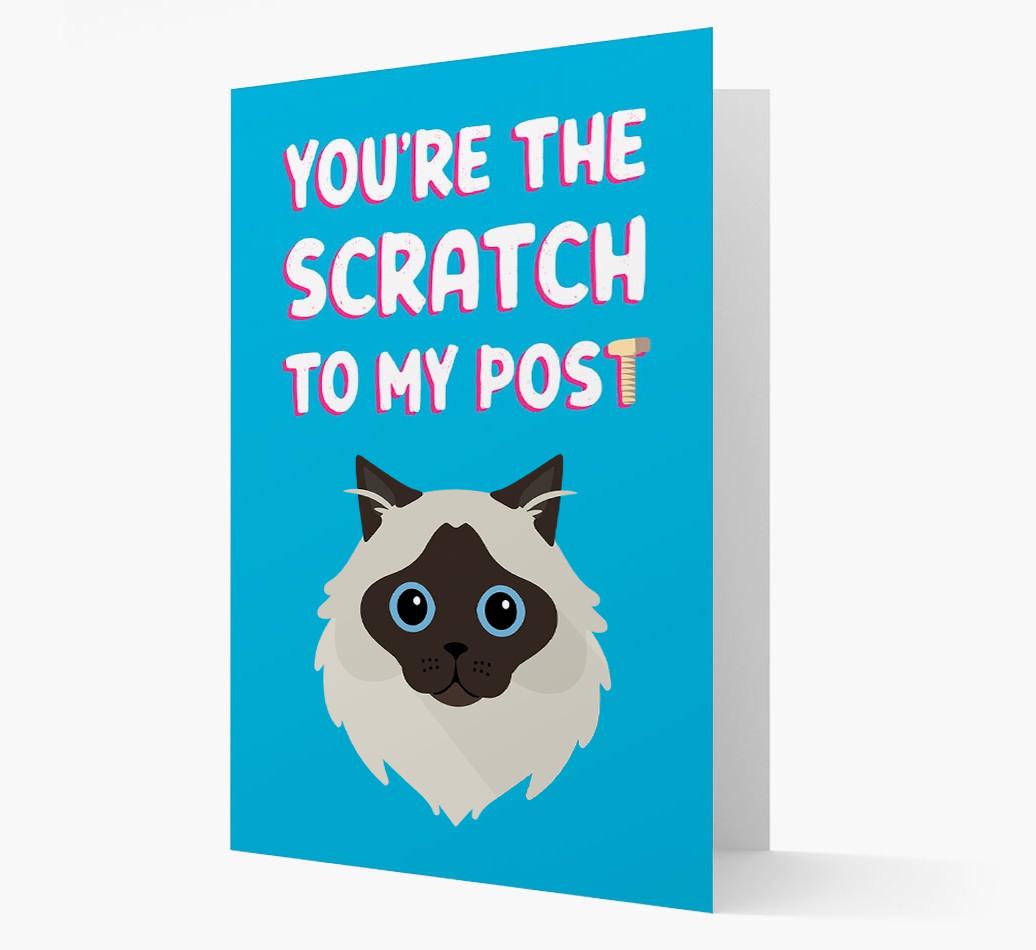 'Scratch To My Post' - Personalized {breedCommonName} Card