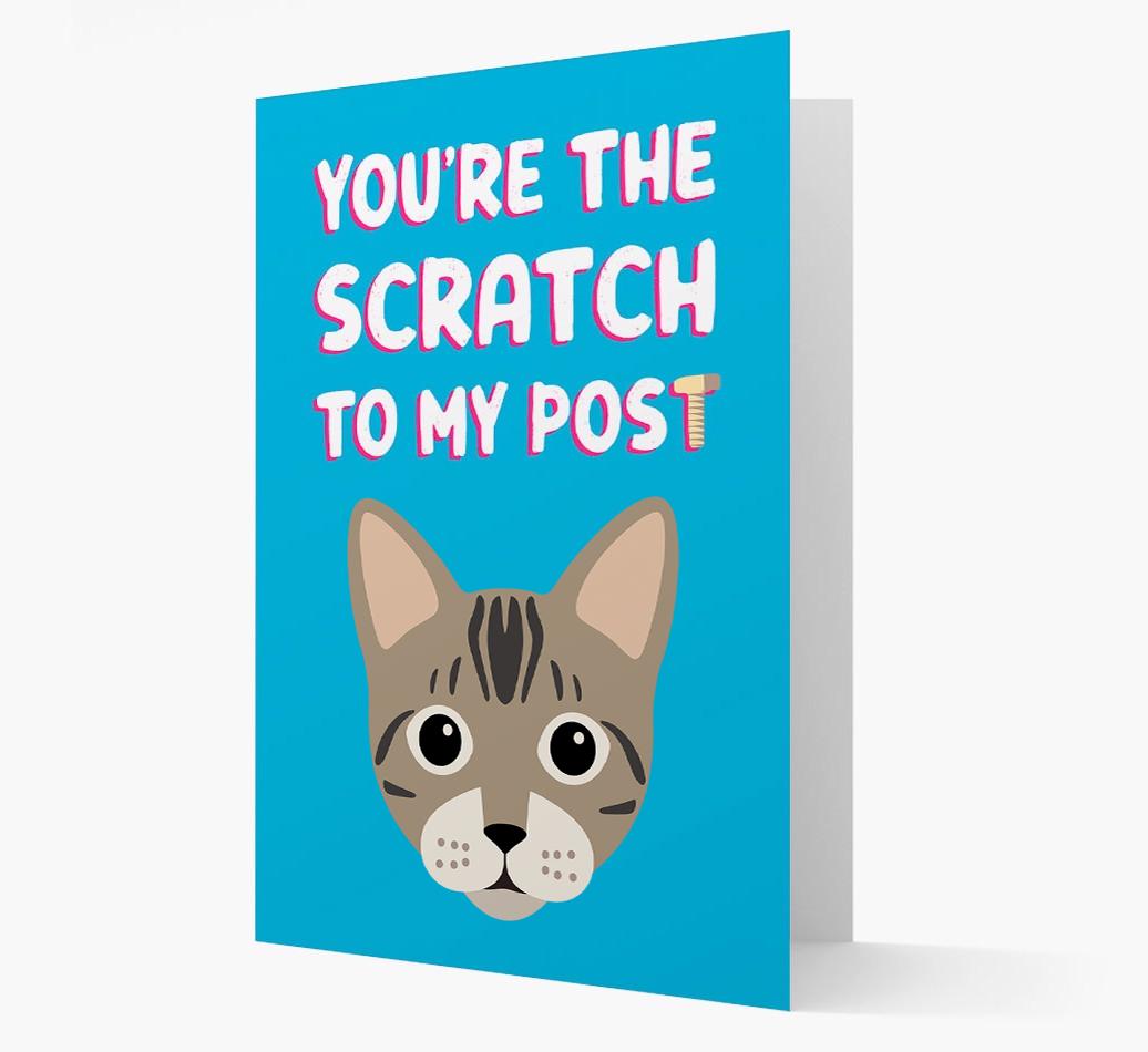 'Scratch To My Post' - Personalized {breedCommonName} Card